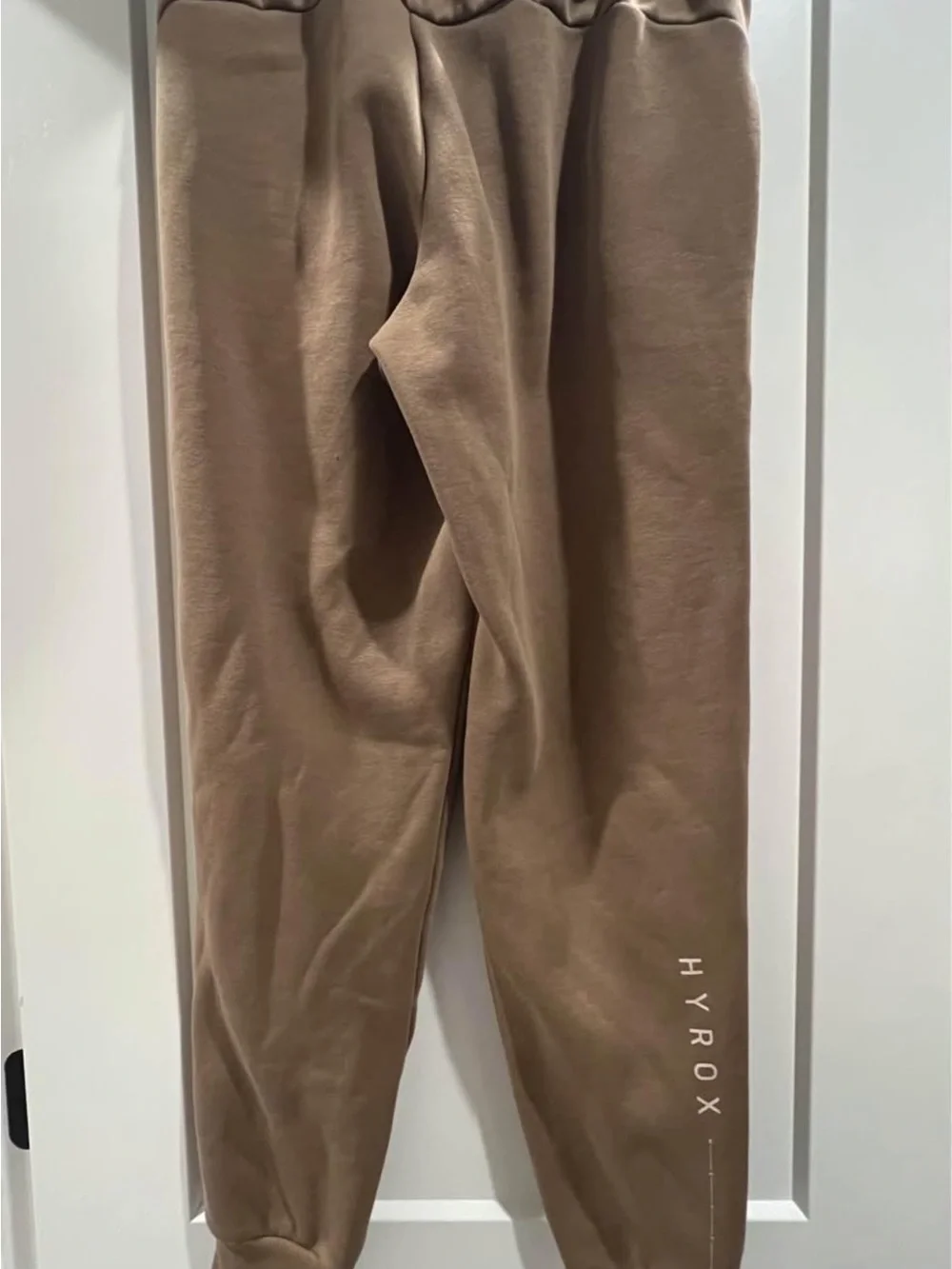 Hyrox Puma Men's Taupe Joggers with White Logo